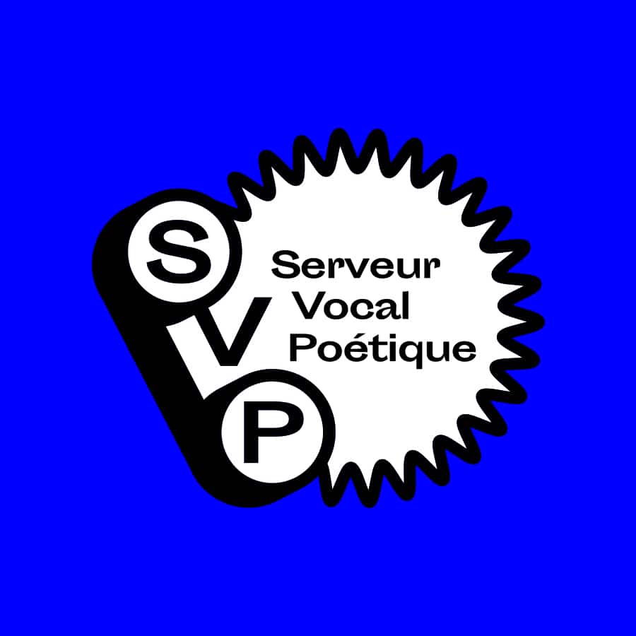 serveur vocal poétique logo collage vidéo